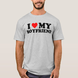 I Love My Boyfriend T-Shirt - Couples mignons Don 