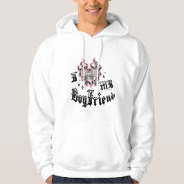 I Love My Boyfriend - Zebra - DingusDesign  Hoodie