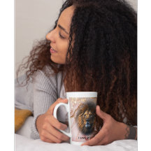 "I Love My Cat" Lion Latte Mug Parties scintillant