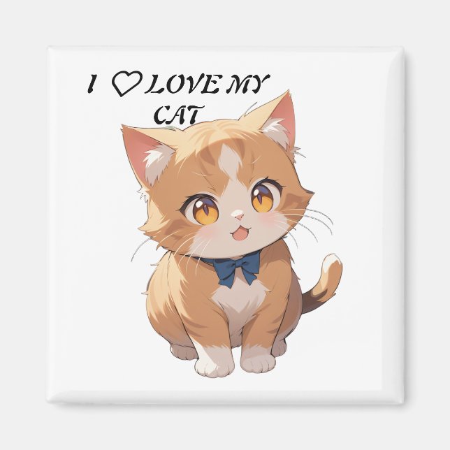 I love my cat magnet (Vorne)