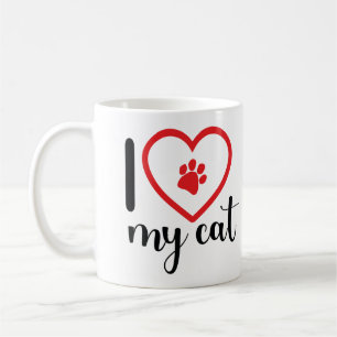 I LOVE MY CAT Mug Cup Kaffeetasse