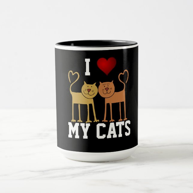 I Love My Cats Tasse (Zentrum)
