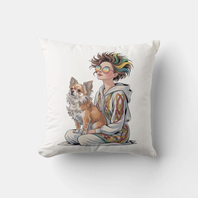  i love my chihuahua  kissen (Vorderseite)