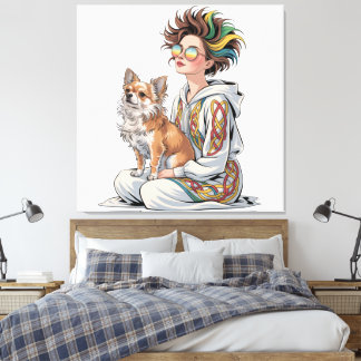  i love my chihuahua  leinwanddruck