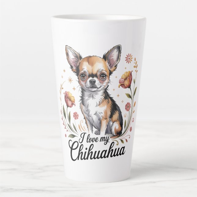I love my chihuahua  milchtasse (Vorderseite)
