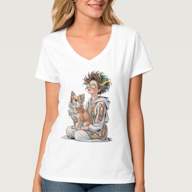  i love my chihuahua  T-Shirt (Vorderseite)