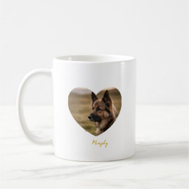 I love my dog customized image and name kaffeetasse