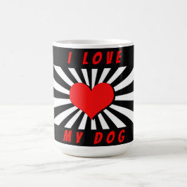 I love my dog mit Herz Verwandlungstasse