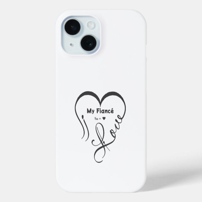 I Love My Fiancé • You = ♥ 🫳🏻💍 Case-Mate iPhone Hülle (Rückseite)