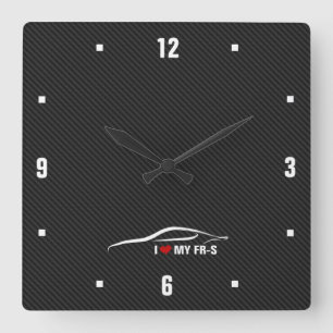 I love my FRS Quadratische Wanduhr
