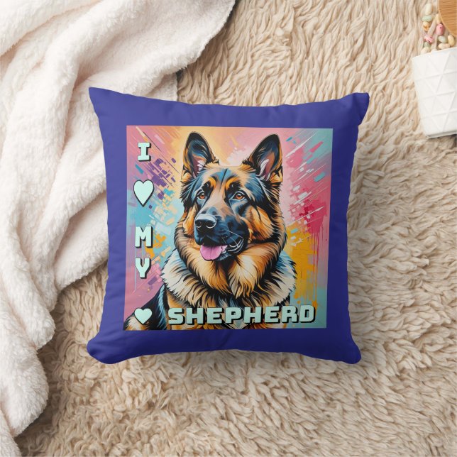 I love my German Shepherd Kissen (Decke)