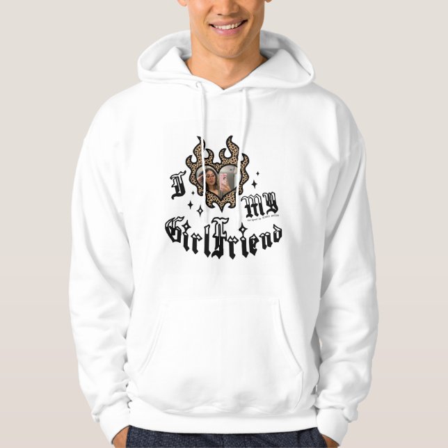 I Love My Girlfriend - Cheetah - DingusDesign Hoodie (Vorderseite)