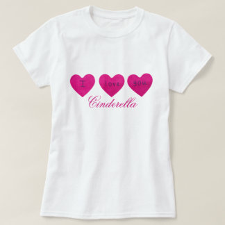 I Love My Girlfriend Custom Black T-shirt mignon