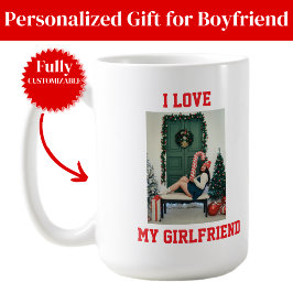I Love My Girlfriend Photo Classic Mug Gift Kaffeetasse