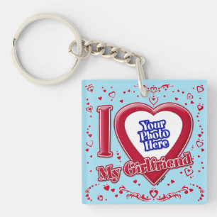 I Love My Girlfriend Photo Coeurs rouges Horizon b