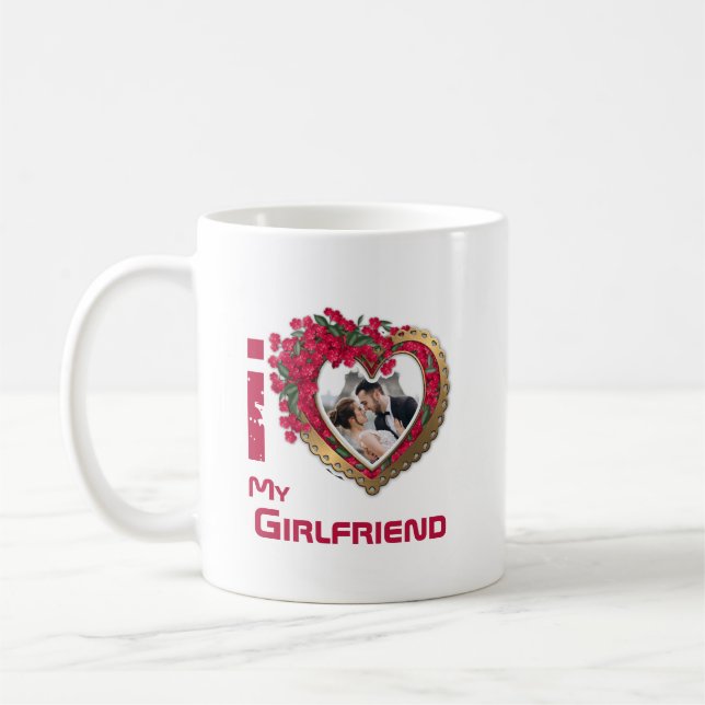 I Love My Girlfriend - Photo Mug (Gauche)