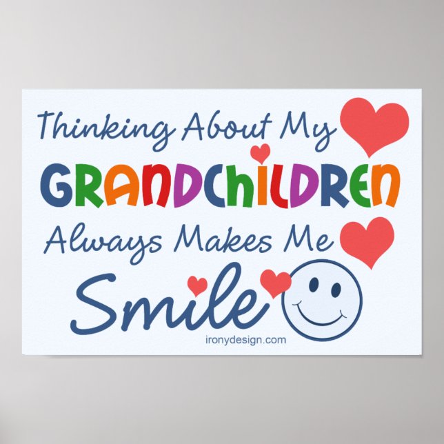 I Love My Grandchildren Poster (Vorne)