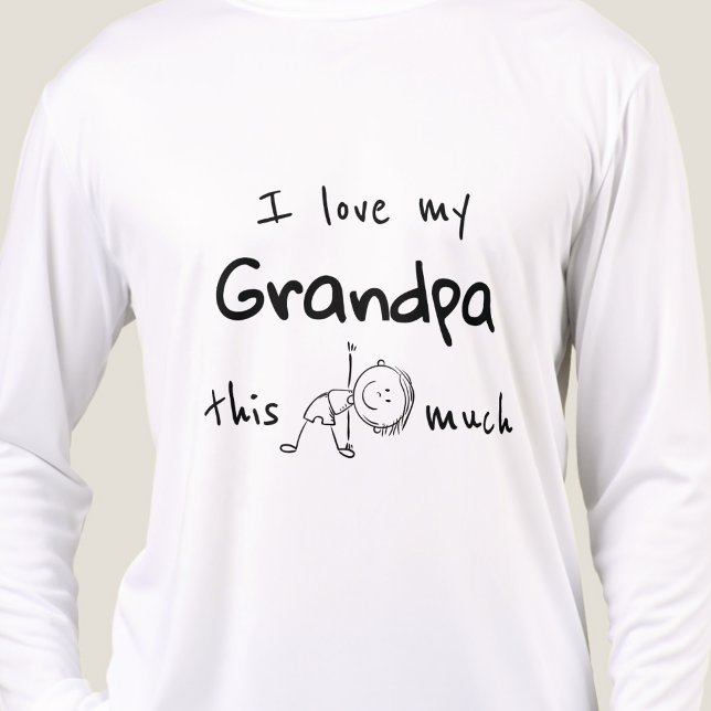 I love my grandpa typography named graphic  T-Shirt (Von Creator hochgeladen)