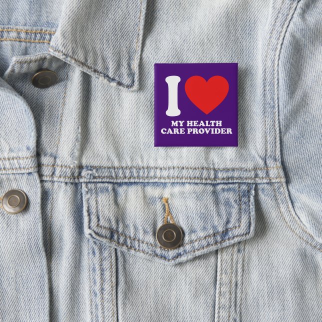 I Love My Health Care Provider Button (Beispiel)