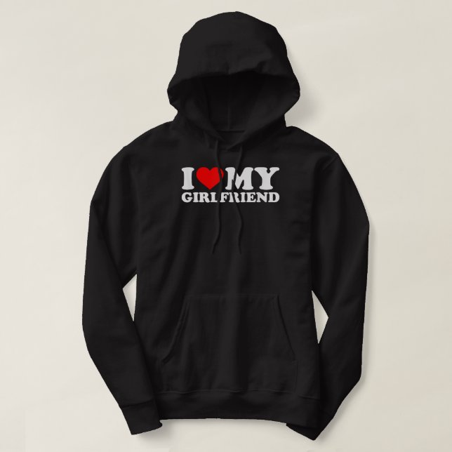 I Love My Hot Girlfriend Shirt GF I Heart My Hot G (Design vorne)