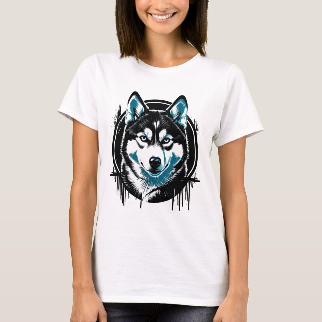 I LOVE MY HUSKY T-Shirt (Vorderseite)