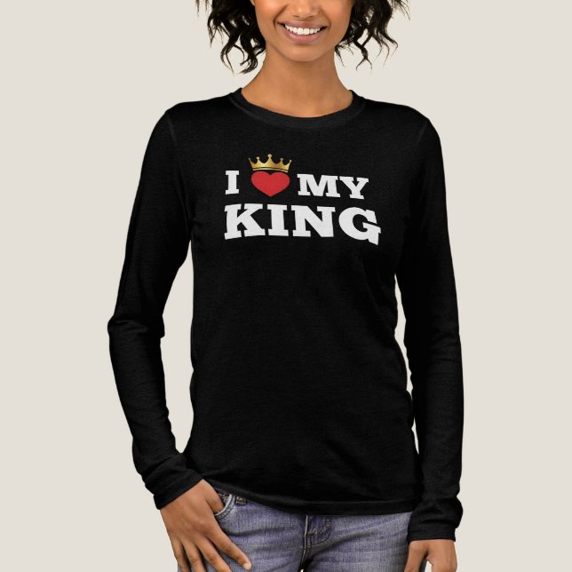 I love my king  Tri-Blend shirt (Vorderseite)