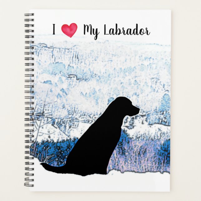 I Love My Labrador - Black Dog - Black Lab (Devant)