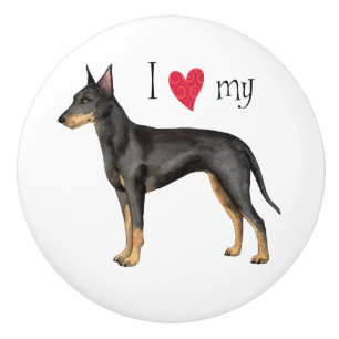 I love my Manchester Terrier Keramikknauf
