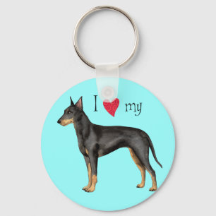 I Love my Manchester Terrier Schlüsselanhänger