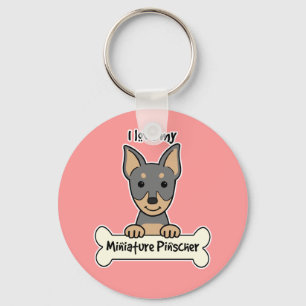 I Love My Miniature Pinscher Schlüsselanhänger