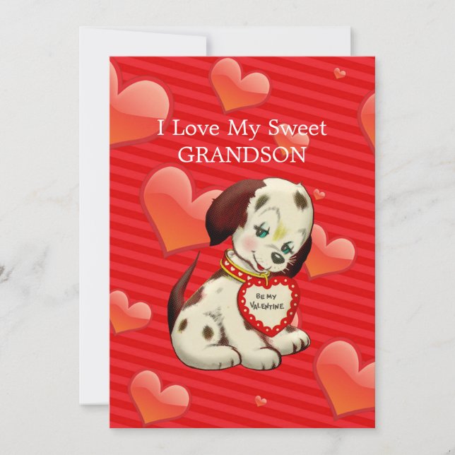 I love my sweet Grandson...Valentine wishes (Vorderseite)