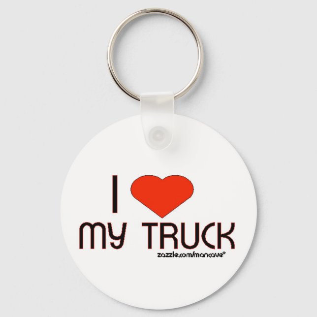 I Love My Truck Schlüsselanhänger (Vorderseite)