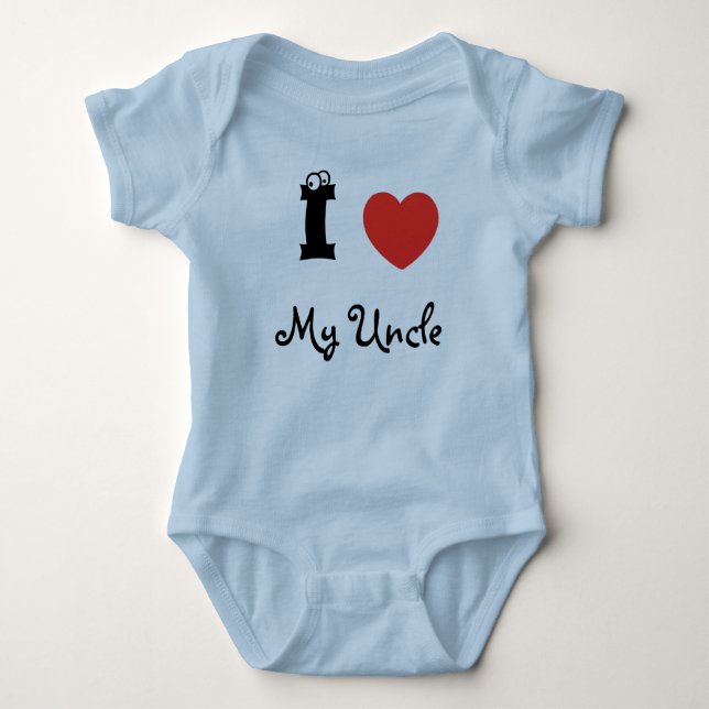 I love my uncle romper. baby strampler (Vorderseite)