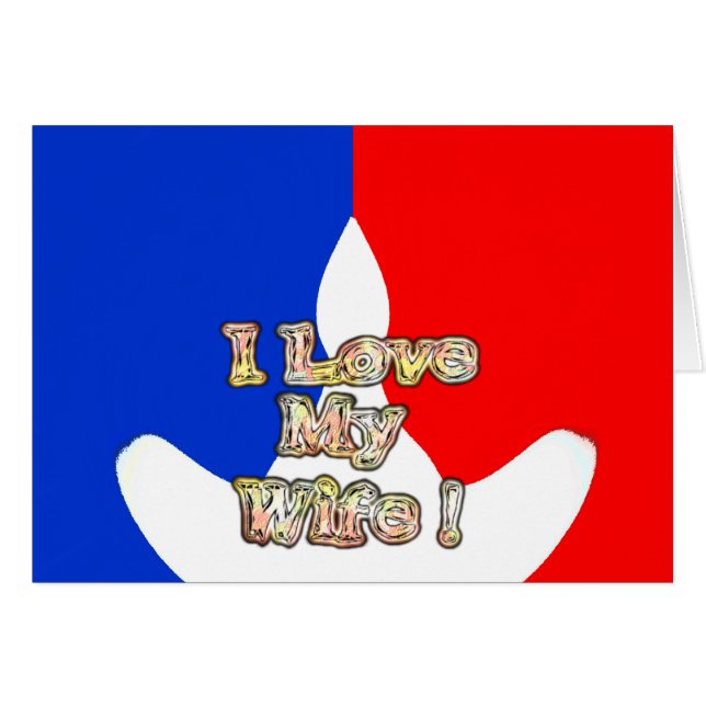 "I Love My Wife" Imprimer (Devant horizontal)