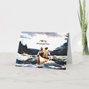 I Love My Wonderful Dad Karte