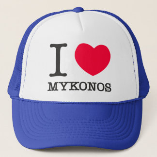 I LOVE MYKONOS TRUCKERKAPPE