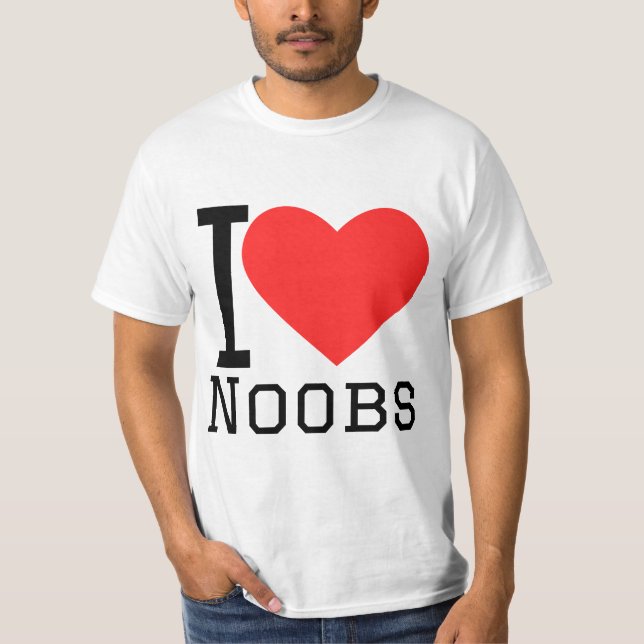 I love noobs T-Shirt (Vorderseite)