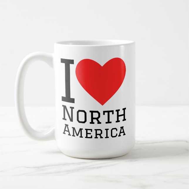 I love north america kaffeetasse (Links)
