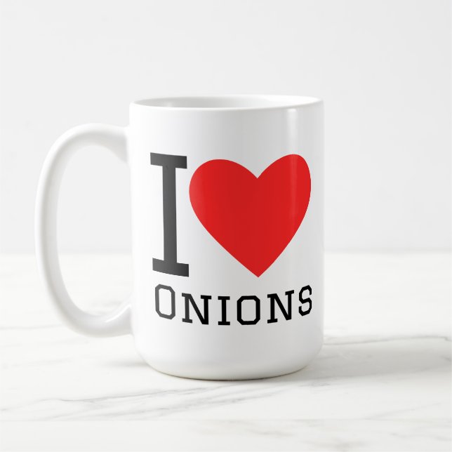 I love onions kaffeetasse (Links)