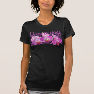 I Love Orchids T-shirt noir