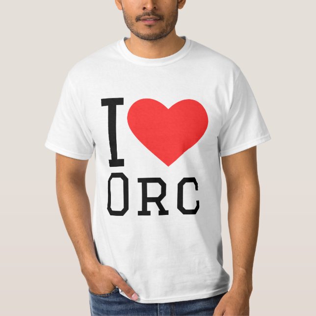I love orcs T-Shirt (Vorderseite)