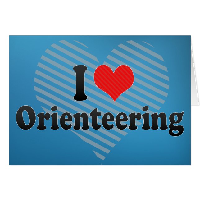 I Love Orienteering (Devant horizontal)