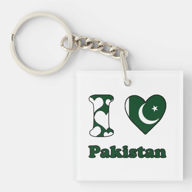 I love Pakistan Schlüsselanhänger (Vorderseite)