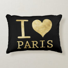 I Love Paris Accent Coussin