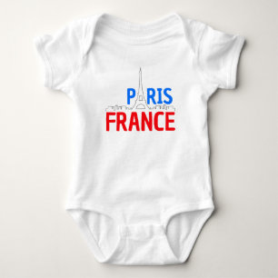 I love paris, Eiffel, guten Morgen Baby Strampler