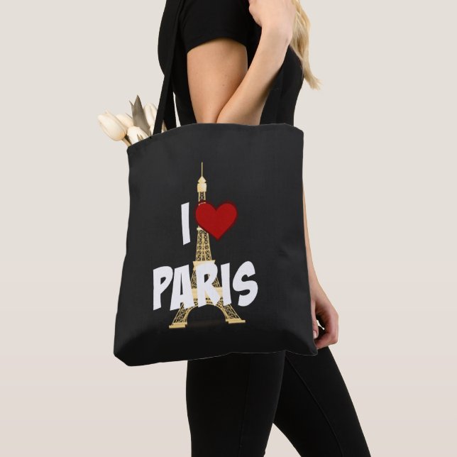 I Love Paris, Eiffel Tower, Tasche (Von Nahem)