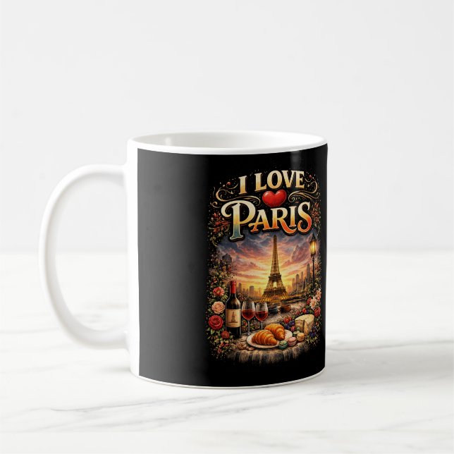 I Love Paris Kaffeetasse (Links)