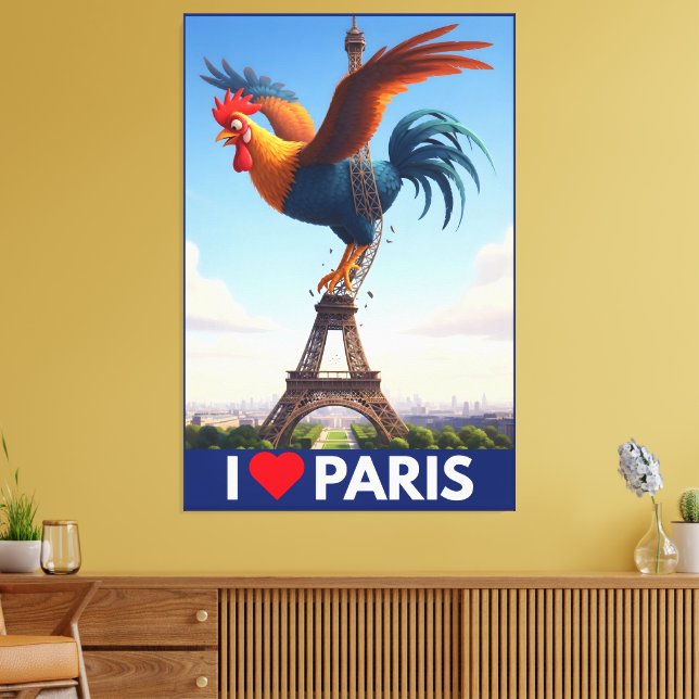 I Love Paris Leinwanddruck (Insitu (Wohnzimmer))