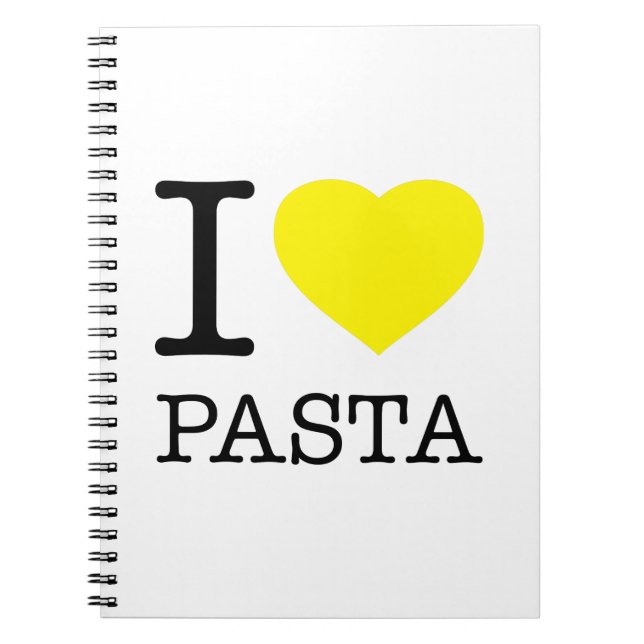 I LOVE PASTA NOTIZBLOCK (Vorderseite)