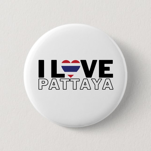 I LOVE PATTAYA - For real Pattayans! Button (Vorderseite)